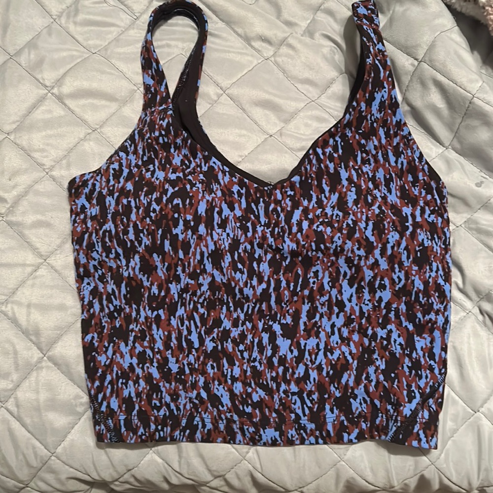 Leopard camo blue Nile multi align tank